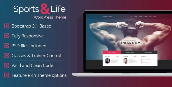 Sports & Life – Gym and Fitness WordPress Theme