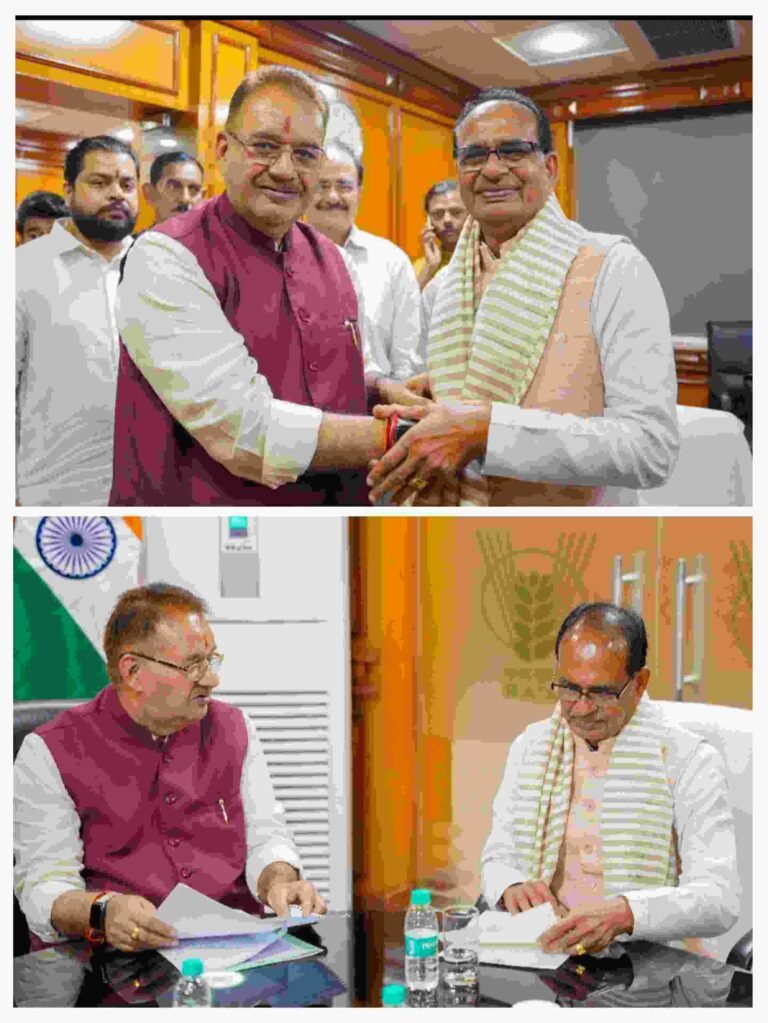 नई दिल्ली में केंद्रीय कृषि एवं ग्रामीण विकास मंत्री शिवराज सिंह चौहान से मुलाकात की उत्तराखण्ड के कृषि मंत्री गणेश जोशी 