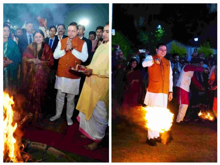 मुख्यमंत्री आवास में सादगीपूर्ण तरीके से मनाया गया लोकपर्व ईगास जन प्रतिनिधियों, विभिन्न संगठनों , परिवारजनों एंव आमजन के साथ मुख्यमंत्री ने मनाया ईगास