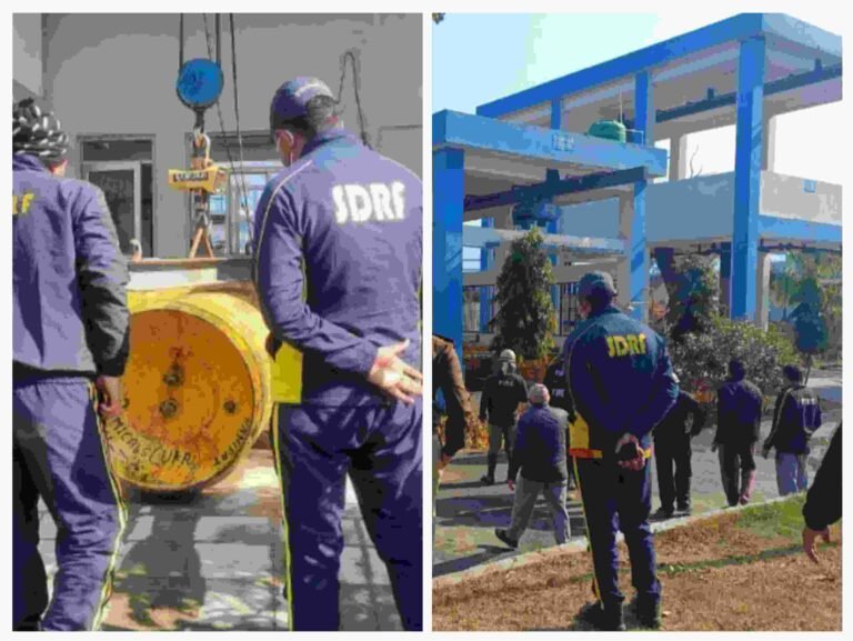 ऋषिकेश, लक्कड़घाट स्थित 26MLD, STP में लीक हुआ क्लोरीन सिलिंडर,SDRF व प्लांट के कर्मचारियों द्वारा कड़ी मशक्कत करते हुए गैस रिसाव पर काबू पाया