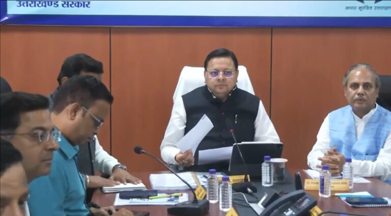 मुख्यमंत्री धामी का एक बार फिर दिखा प्रो एक्टिव एप्रोच मानसून को लेकर अलर्ट मोड में धामी सरकार