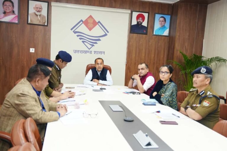 उत्तराखंड राज्य में सुरक्षा व्यवस्था को लेकर गृह सचिव शैलेश बगौली ने की उच्च-स्तरीय बैठक